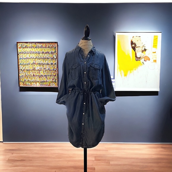 Label Of Graded Goods super soft rayon jean drawstring waistband tshirt dress - Picture 11 of 16